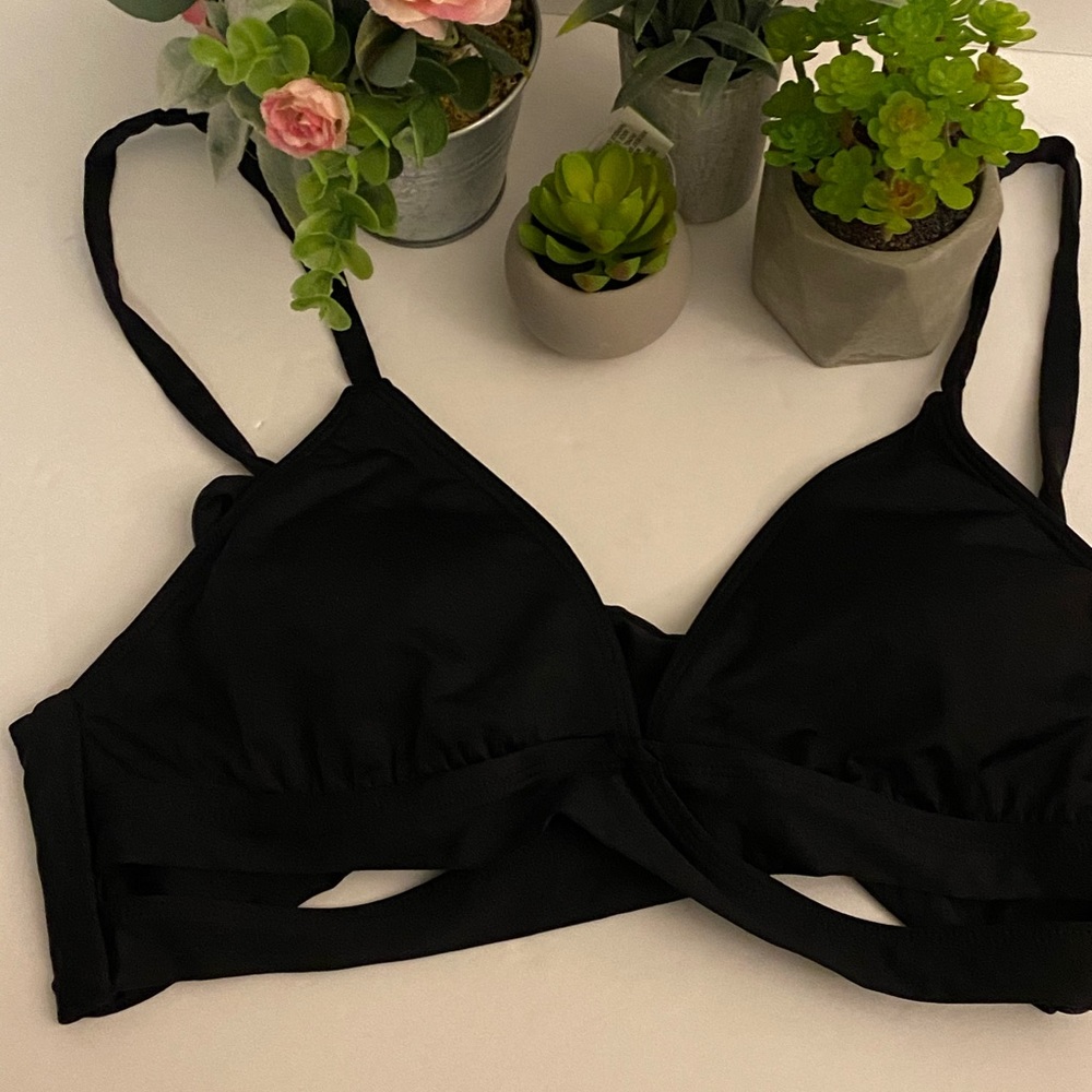 Small Black Bikini Top.